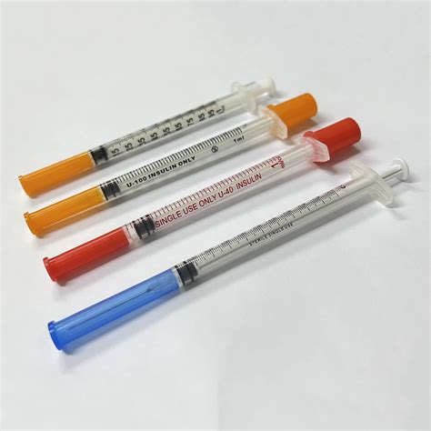 Medical Disposable Insulin Syringe Ml Ml Ml Diabetic Insulin