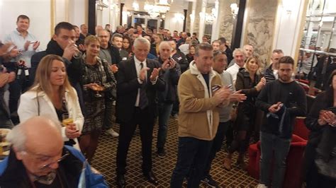 Soirée des partenaires du FC Lourdes Rugby discours du président Jean