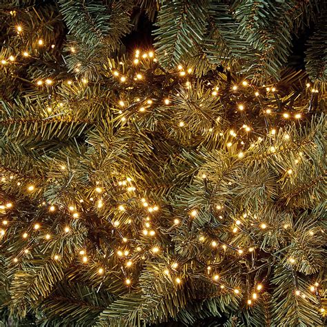 1000 Led Timer Cluster String Christmas Tree Lights Warm White Homebase