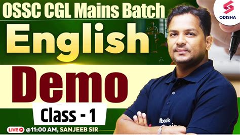 Ossc Cgl Mains Batch Ossc Cgl English Demo Class Ossc Cgl Mains