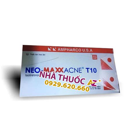 Neo Maxx Acne T10 Trị Mụn Trứng Cá Nặng Liều Dùng Giá Bán Nhà