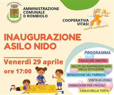 Rombiolo Nel Vibonese Tutto Pronto Per L Inaugurazione Dell Asilo