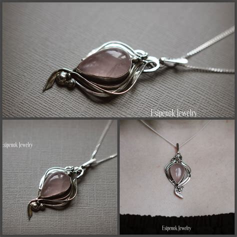 Rose Quartz Jewelry Amber Jewelry Silver Jewelry Silver Bracelet