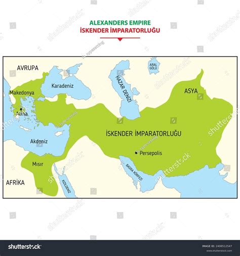 Alexander Great Empire Map Stock Vector (Royalty Free) 2408512547 ...