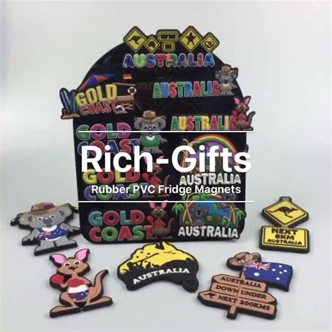 Custom Australia Flag 3d Soft Rubber Souvenir Fridge Magnets For