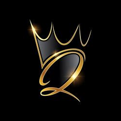 Gold Monogram Crown Logo Initial Letter R Vector Image