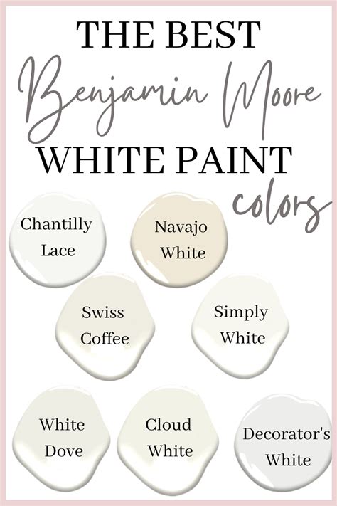 Benjamin Moore White Paint Colors - Lantern Lane Designs