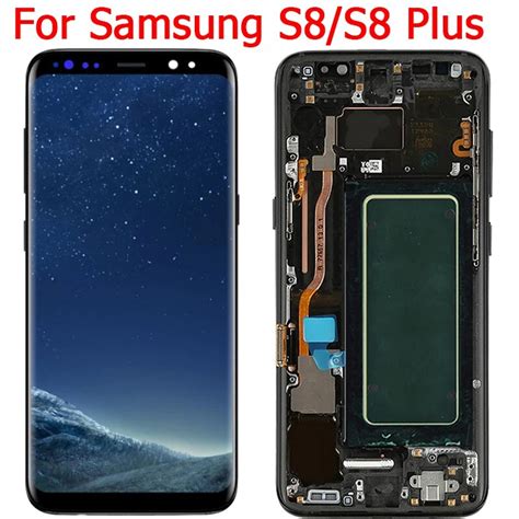 New S8 Display For Samsung Galaxy S8 Lcd Display Frame Original Super Amoled S8 Plus G955f