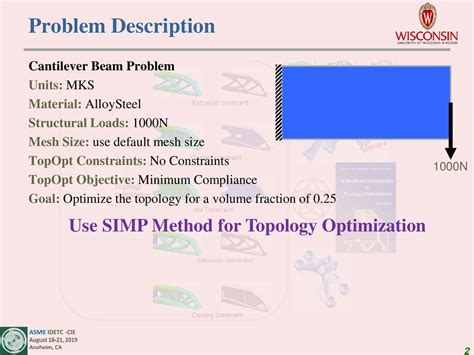 Tutorial 1 Learning Topology Optimization Through Examples And Case