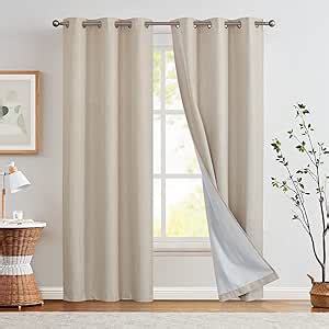 Amazon COLLACT 100 Blackout Curtains 96 Inches Long For Bedroom