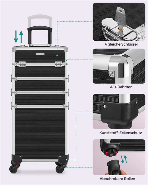 Cosmeticakoffer Trolley 4 In 1 Make Upkoffer SimpleDeal Nl