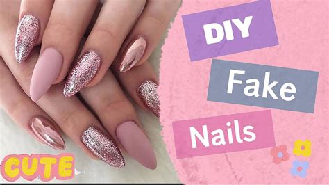 Diy How To Make Waterproof Fake Nails From Paper At Home For