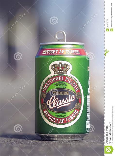 Tuborg Classic Tin Can Editorial Stock Photo Image Of Canned 101909053