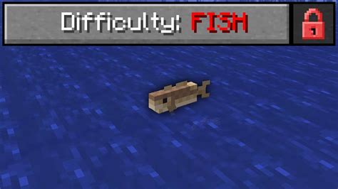 I Beat Minecraft As A Fish It Was Insanely Hard YouTube