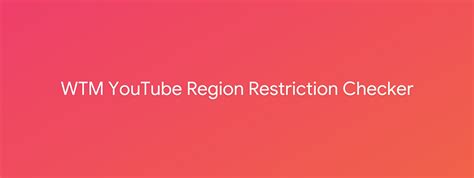 Wtm Youtube Region Restriction S Shows Mixcloud