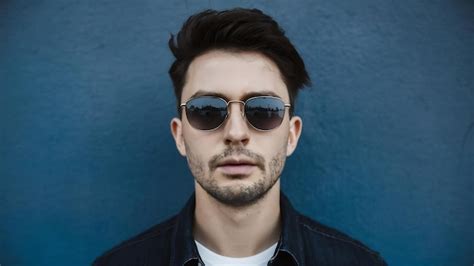 Premium Photo Portrait Of Man Wearing Sunglasses