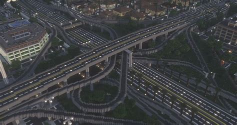 Highway Stack Interchange Greenfield Minecraft Map Minecraft