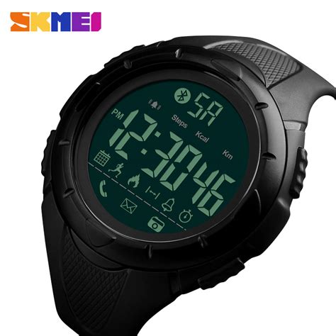 SKMEI Jam Tangan Olahraga Smartwatch Bluetooth - 1326 - Black - JakartaNotebook.com