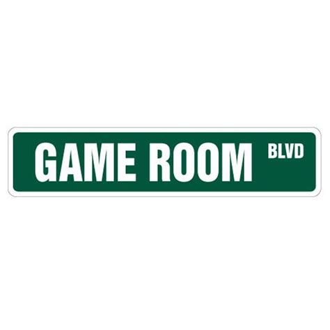 6 X 24 In Game Room Street Sign