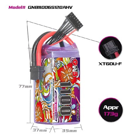 GNB 1100mAh 6S 120C LiHV Battery HobbyRC UK