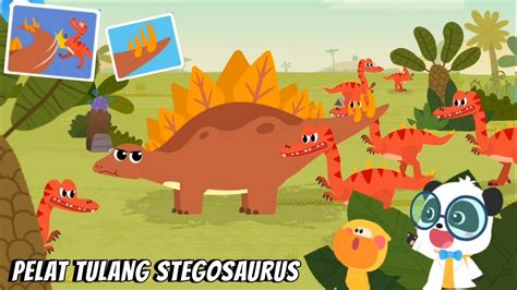 Kiki And Quacky Belajar Pelat Tulang Stegosaurus Lawan Dinosaurus Jahat