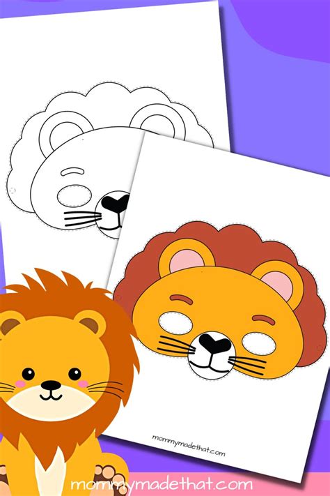 Lion Mask Templates Free Printables