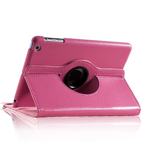 Purple 360 Rotational Leather Stand Case Cover For Apple Ipad Mini 3 New Case