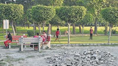 dda removes concrete  smriti van  delhi latest news delhi