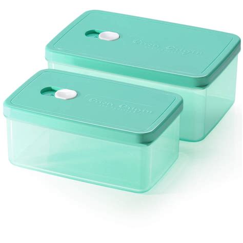 Casa Origin Microwavable Food Containers With Lid 2 Pieces Rectangle