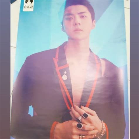 Jual WTS Official Rolling Poster Sehun Dari Album EXO Obsession