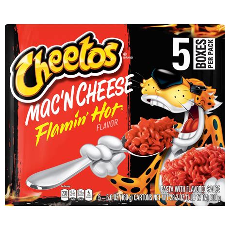 Cheetos Mac N Cheese Pasta With Flavored Sauce Flamin Hot Flavor 5 6