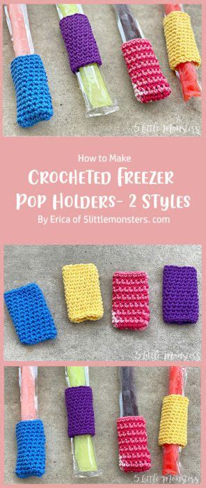 Colourful Popsicle Holders Free Crochet Pattern Ideas