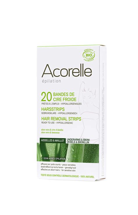 Bandes De Cire Froide Corps X Acorelle Escale Nature