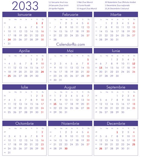 Calendarul Pe Saptamani 2023 | Get Calendar 2023 Update