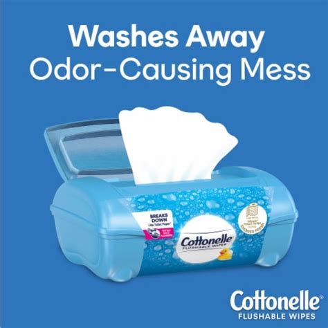 Cottonelle Fresh Care Flushable Wet Wipes Tub Adult Wet Wipes Ct