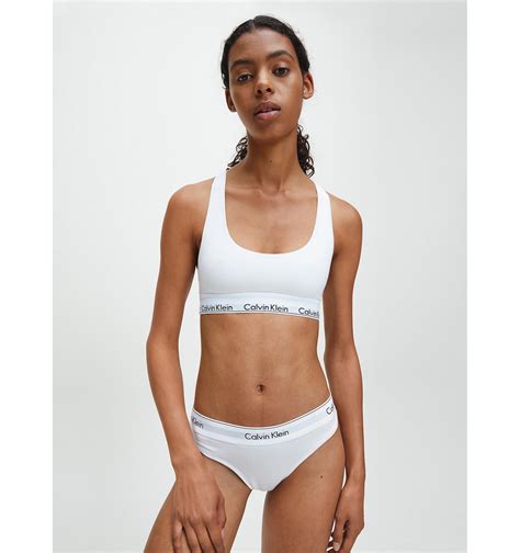 Calvin Klein tangá MODERN COTTON biele 100 mycomfort sk