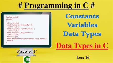 Data Types In C Fundamental Data Type In C Range And Memory Allocation Of Data Types In C