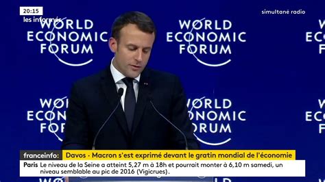 Emmanuel Macron à Davos Il a tenu un discours vraiment intéressant