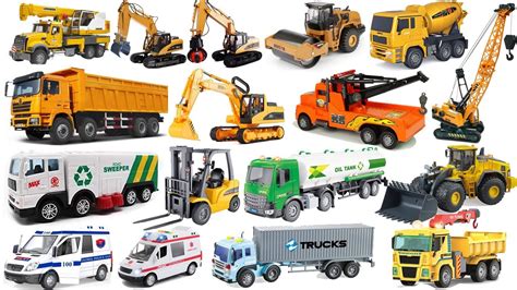 Box Full Welly Cars Truck Excavator Crane Review Box Full Of Toy