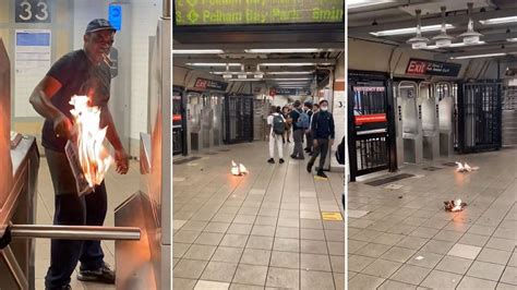 Man Lights Newspapers On Fire In Nyc Subway Throws At Other Riders