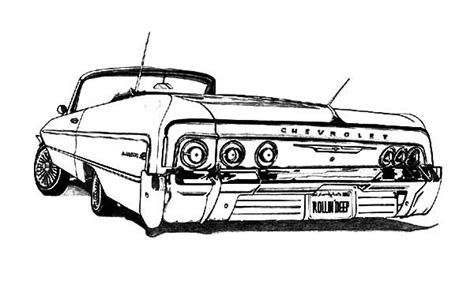 Customized Lowrider Cars Coloring Pages Download And Print Online