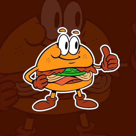 Premium Vector Hamburger Mascot Illustration