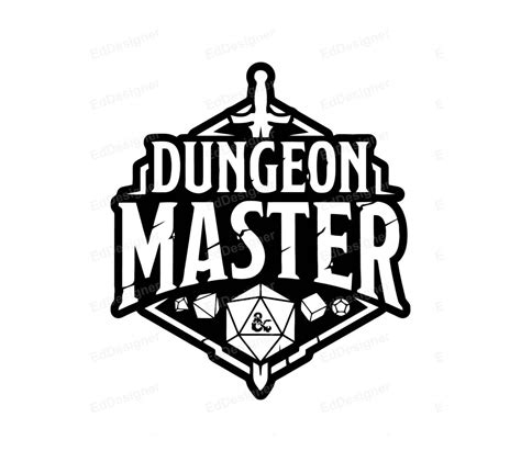 Dnd Logo Dungeons Dragons Vector Dungeon Master Dice Design Dnd