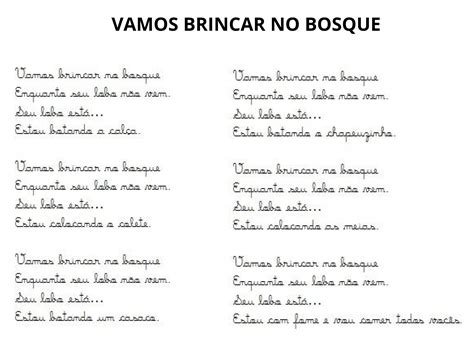 Cantigas De Roda Brincando Os Tipos De Letra Planos De Aula