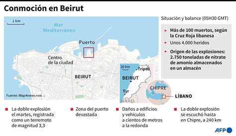 Así Amaneció Beirut Capital Del Líbano Tras Fuerte Explosión Fotos