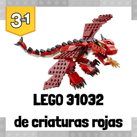 Set De LEGO 31032 3 En 1 De Criaturas Rojas