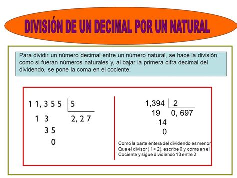 Me mola cuarto!!: DIVIDIR UN NÚMEROS DECIMAL ENTRE UNO NATURAL