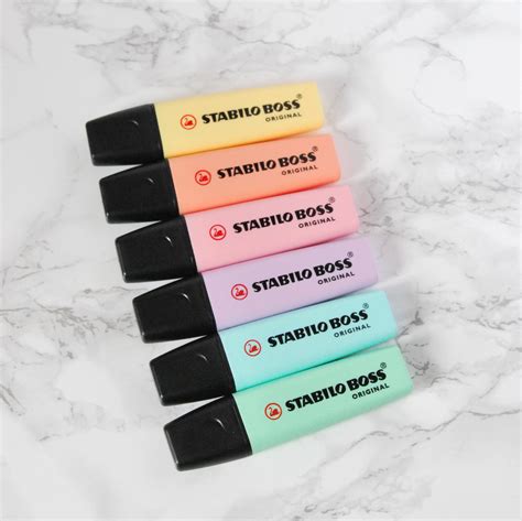 Pastel Felt Highlighters Stabilo Boss Felt Highlighters