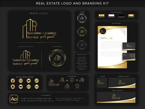 Real Estate Logo And Branding Kit By Design Zoneyk On Dribbble