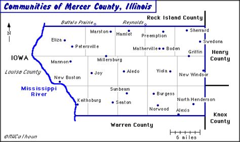 Communities - Mercer County, IL, USA